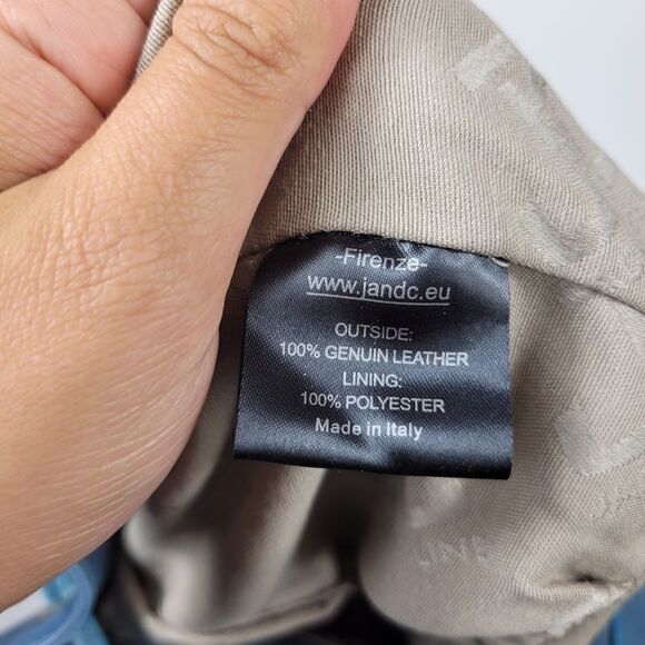 NWT Jacky & Celine Italian Leather Purse. Blue - Picture 9 of 14